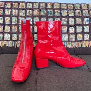 DORATEYMUR red zip boots